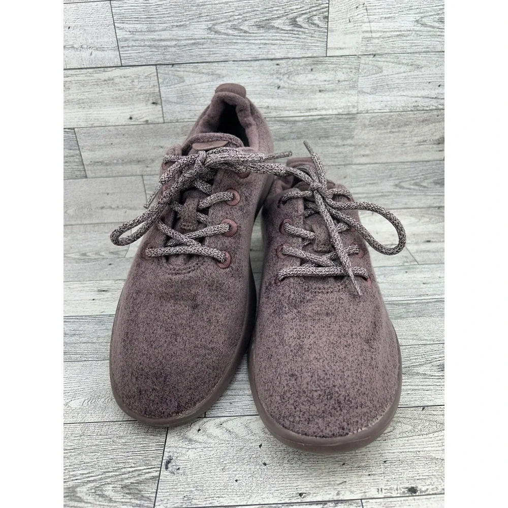 Allbirds Wool Runners Men Sz 10 Heathered Purple Merino Wool Sneakers PO 0152